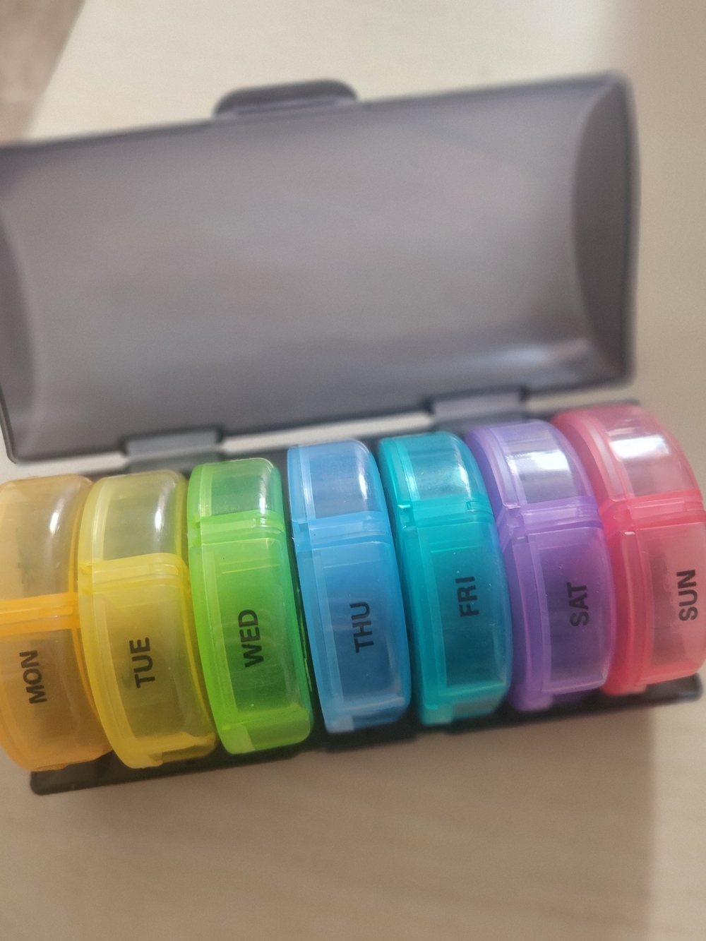 Weekly 7-Day Pill Organizer Case - Multicolor